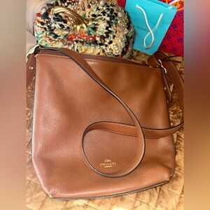 Coach Tan Leather Crossbody Bag